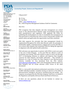 Connecting People, Science and Regulation® 9 March 2017 Mr. Yi