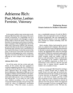 Adrienne Rich: