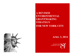 NYC Environment - The New York Community Trust