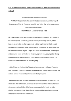 Experiential writing File