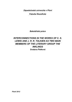 interconnections in the works of cs lewis and jrr tolkien as two main