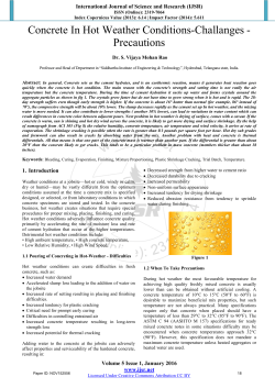 Concrete In Hot Weather Conditions-Challanges - Precautions