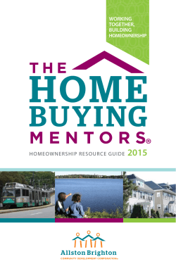 THe Homebuying menTors - Allston Brighton Community