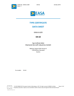 EASA.A.629 Diamond DA 62