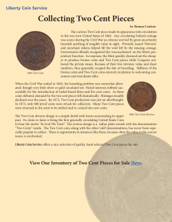 Collecting Two Cent Pieces