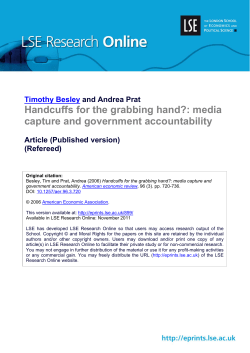 Handcuffs for the grabbing hand?: media capture and government