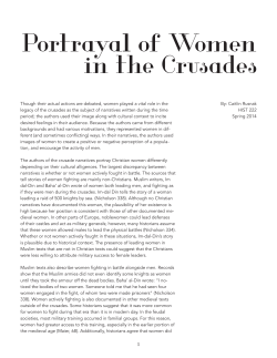 Portrayal of Women in the Crusades