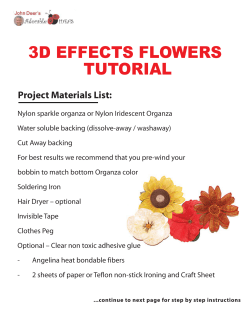 3d effects flowers tutorial