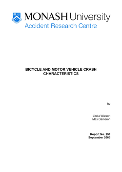 bicycle crash characteristics