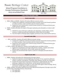 School Program Correlation to Georgia Performance