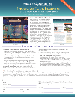 ShOwcASE YOUR BUSiNESS - League of NH Craftsmen