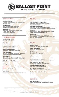 plates to share salads desserts todays special