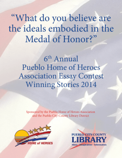 &ldquo;What do you believe are the ideals embodied in the Medal of Honor?&rdquo;