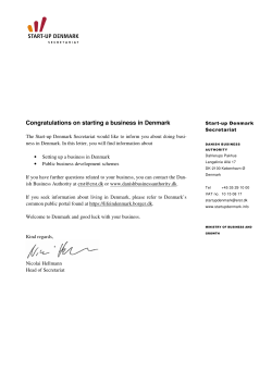 Guide to start-ups - Invest in Denmark