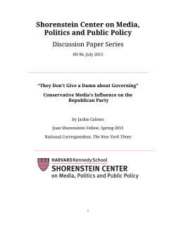 They Don`t Give a Damn about Governing