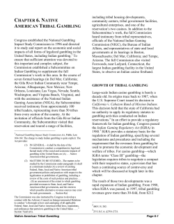 CHAPTER 6. NATIVE AMERICAN TRIBAL GAMBLING