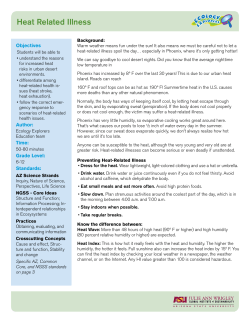 Heat Related Illness