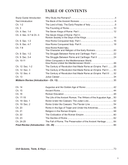 The Book of the Ancient Romans Teacher Sample