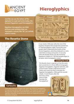 Hieroglyphics - Ancient Egypt | ActiveWorksheets