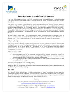 Fog and Dye Testing Notice and FAQ