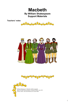 Macbeth Support Materials