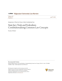 State Jury Trials and Federalism: Constitutionalizing