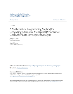 A Mathematical Programming Method for Generating