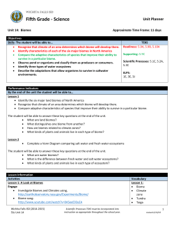Fifth Grade - Science