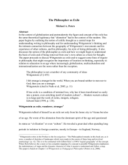 The Philosopher as Exile