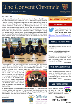 Headteachers Newsletter Friday 24th March 2017