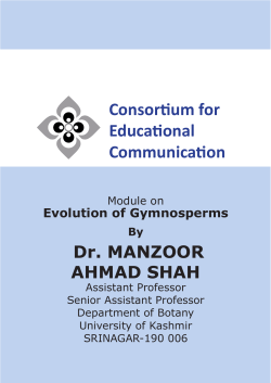 Consortium for Educational Communication Gymnosperms