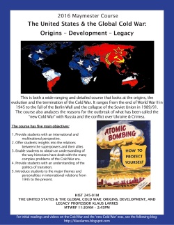 The US and the Cold War