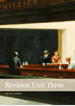 Unit 3 Revision