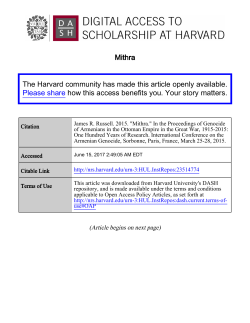 Mithra Oct 2015 - Harvard University