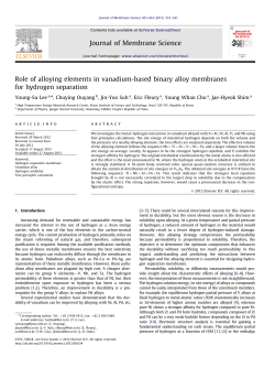 Role of alloying elements in vanadium