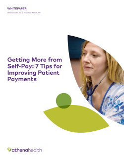 Getting More from Self-Pay: 7 Tips for Improving