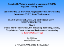 Showcase As-Samra WWTP BOT - SWIM-SM