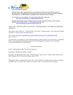 The Prairie Plow was at Work - Nebraska State Historical Society