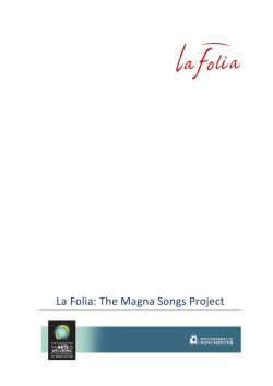 La Folia: The Magna Songs Project