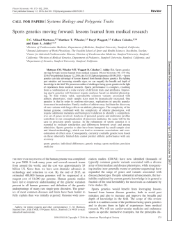 Systems Biology and Polygenic Traits