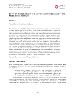 the gothic and otherness - UniversityPublications.net
