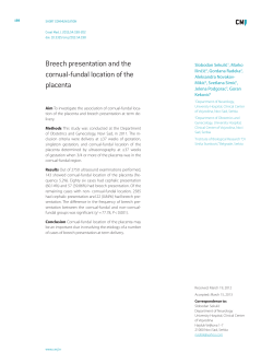 Breech presentation and the cornual