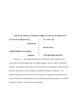 COURT OF APPEALS, DIVISION THREE, STATE OF