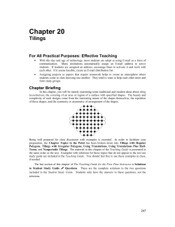 Chapter 20 Tilings