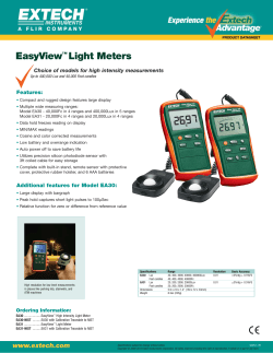 EasyView&trade; Light Meters