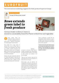 Rewe extends green label to fresh produce