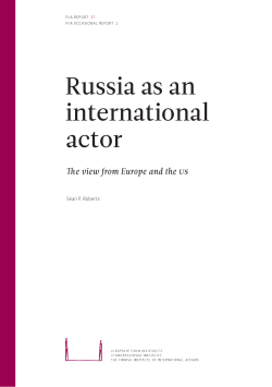 Russia as an international actor