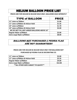 helium balloon price list