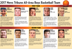 2017 News Tribune All-Area Boys Basketball
