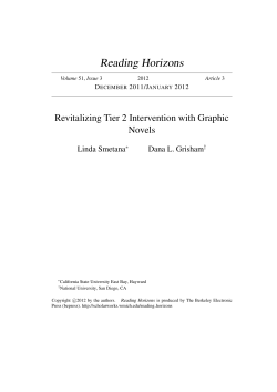 Revitalizing Tier 2 Intervention with Graphic Novels